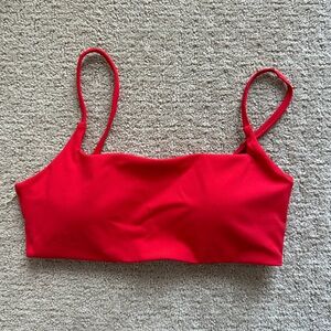 Red Strappy Sports bra